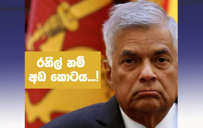 රනිල් නම් අඩ කොටය…!